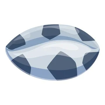 Soccer ball shaped seashell combining marine life and sports passion Stock Illustration