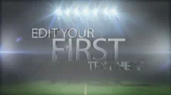 Soccer ball shattering glass with 3d text - AE Version 5 Stock After Effects