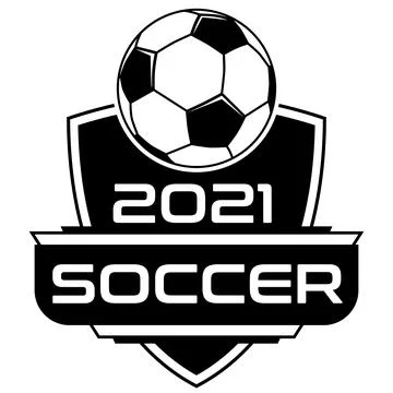 Soccer ball with shield - logo design Stock Illustration