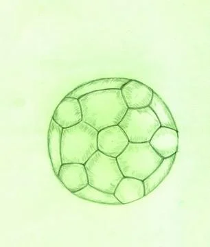 Soccer Ball Sketch Ilustração Stock