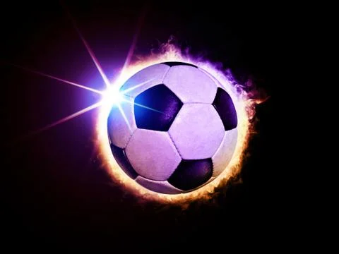 Soccer ball like solar eclipse Stock Photos