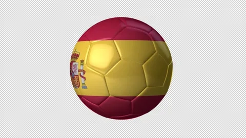 Soccer Ball Spain Flag Stock Footage 224357290