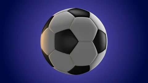 Soccer ball spin loop Stock Footage 86715546
