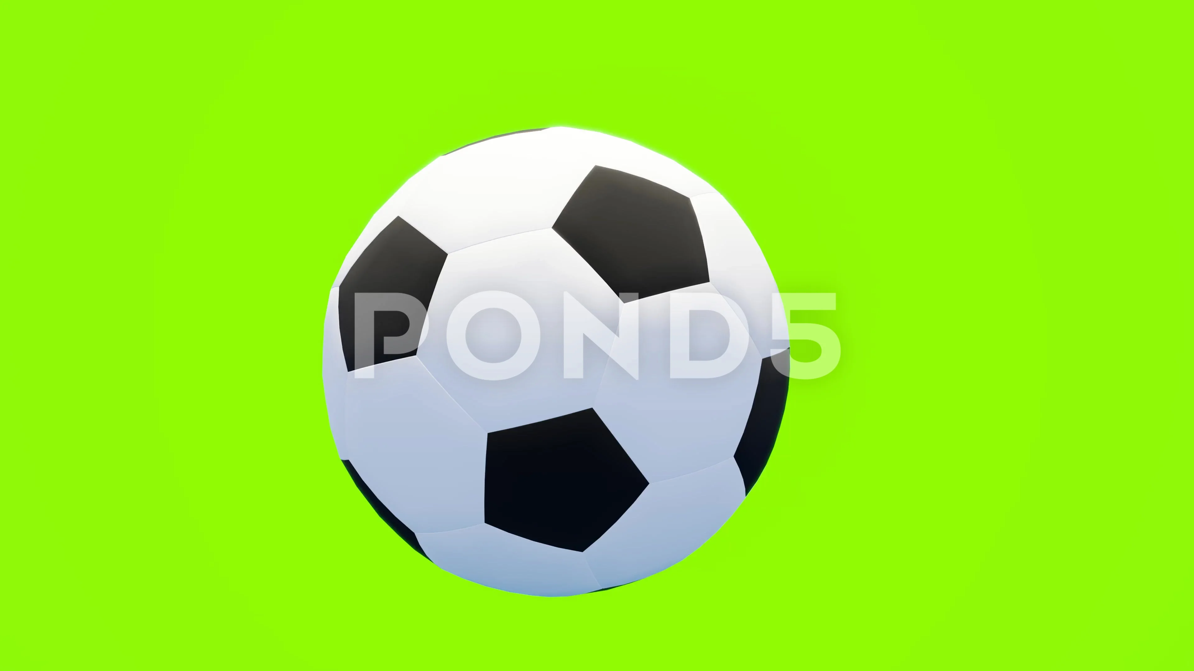 A Soccer ball spinning on green screen.,... | Stock Video | Pond5
