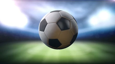 Soccer Ball Spinning loopable soccer broadcast animationis perfect for your Stock Footage 86577642
