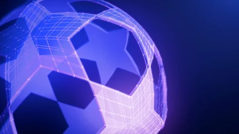 Soccer Ball Stars Loopable Rotation Stock Footage 117060984