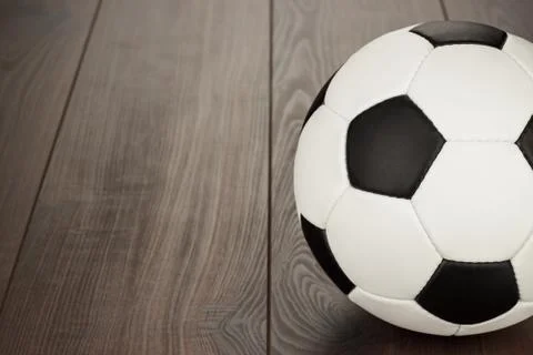 Soccer ball on the table Stock Photos