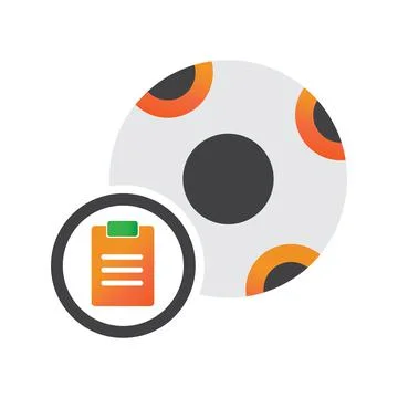Soccer ball task illlustration design. soccer ball task  icon isolated Stock Illustration