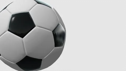 Soccer Ball Transition 4K With Alpha Channel Stock Footage 338187061