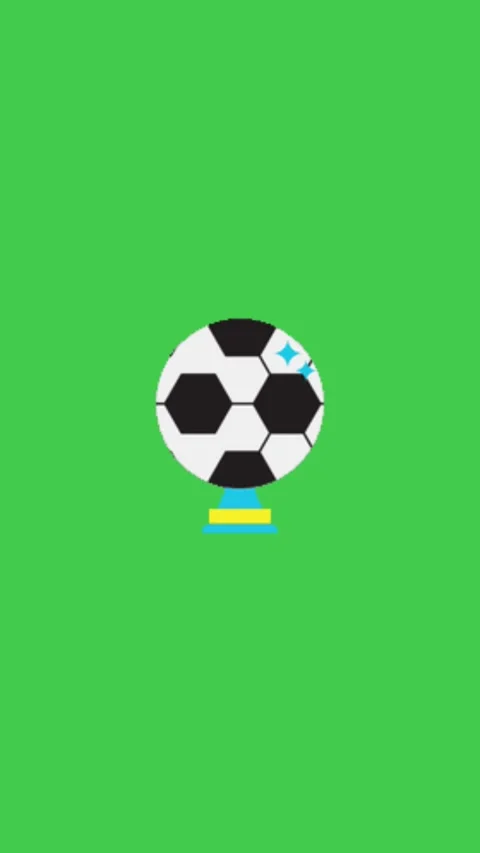Soccer Ball Trophy Green Screen Vertical Stock-Footage 344765369