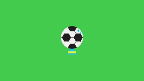Soccer Ball Trophy Green Screen Widescreen Stock-Footage 344765372