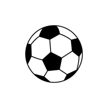 Soccer ball vector icon Illustrazione stock