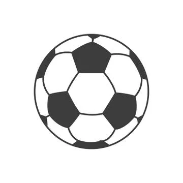 Soccer ball Vector isolated on white background. Stock Illustration