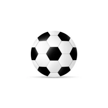 Soccer ball. Vector isolated on white background, vector illustration. Stock Illustration