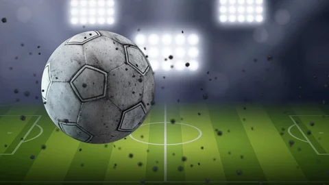 Soccer ball video transition Stock Footage 89074361