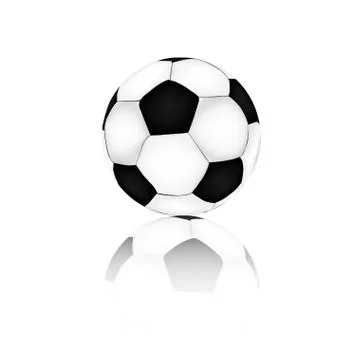 Soccer ball on a white background Stock Illustration