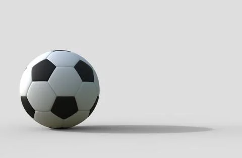 Soccer ball on white background Stock Illustration