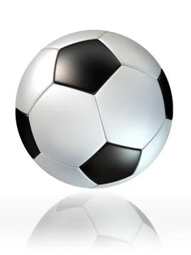 Soccer ball on white background Stock Illustration