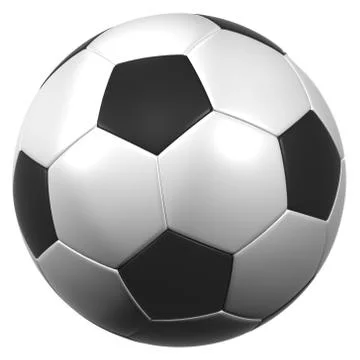 Soccer ball on white background Stock Illustration