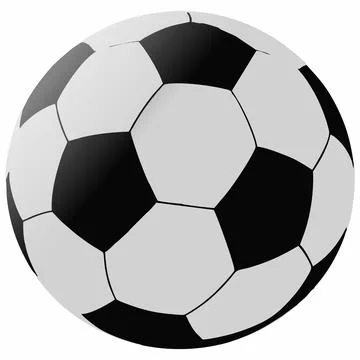 Soccer ball on a white background Stockillustratie