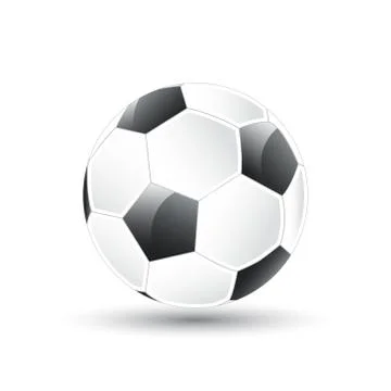 Soccer ball on a white background, vector illustration Stock-Illustration