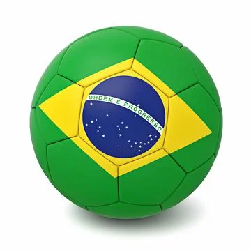 Soccer ball with world countries flags isolated on white background Stock Illustration