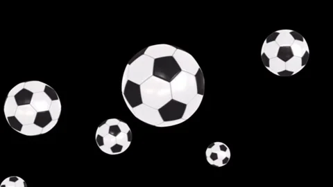 Soccer Balls Bouncing Overlay Stock-Footage 344766453