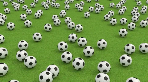 Soccer balls Stock Footage 32629953