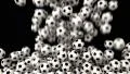 Soccer balls footballs fill screen transition composite overlay 4K 4k or 4k+ Resolution