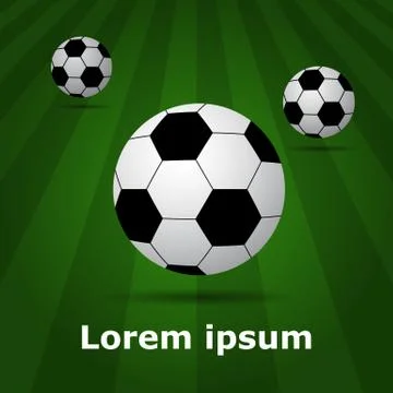 Soccer balls icon Stock Illustration