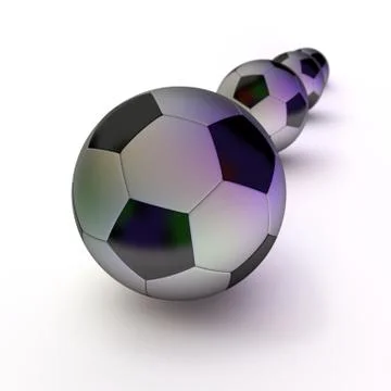 Soccer balls Stock Illustration