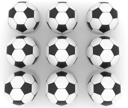 Soccer balls Stock Illustration