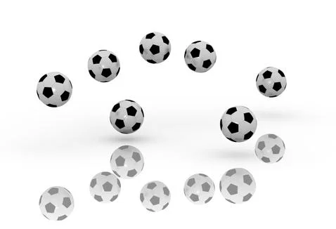 Soccer balls Stock Illustration