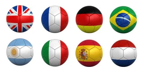 Soccer balls Stock Illustration