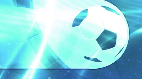 Soccer Blue Abstract Loop Stock Footage 45838546