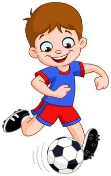 Soccer boy Stock Illustration