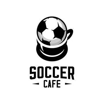 SOCCER CAFE Illustrazione stock