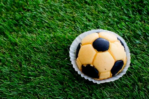 Soccer cake Stock Photos