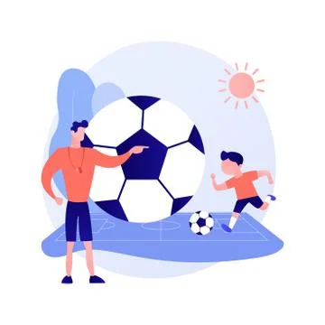Soccer camp vector concept metaphor Illustrazione stock