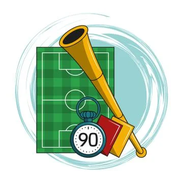 Soccer cartoon elements イラスト素材