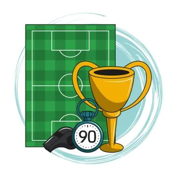 Soccer cartoon elements イラスト素材