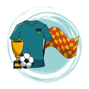 Soccer cartoon elements イラスト素材