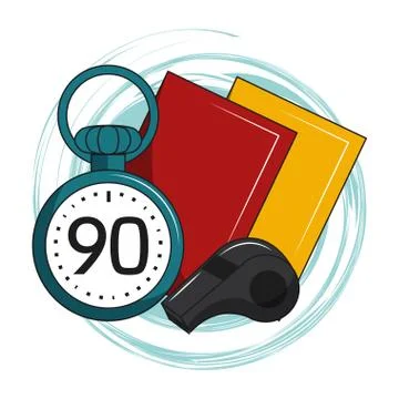 Soccer cartoon elements 스톡 일러스트