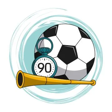 Soccer cartoon elements イラスト素材