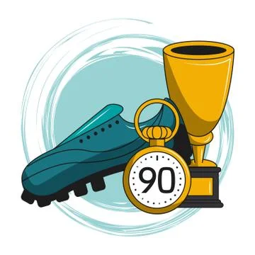 Soccer cartoon elements 스톡 일러스트