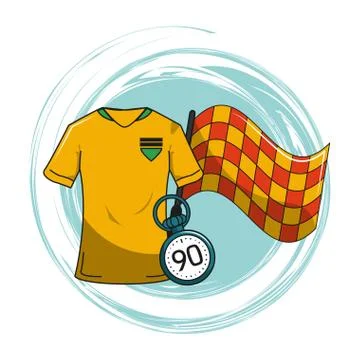 Soccer cartoon elements イラスト素材