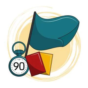 Soccer cartoon elements イラスト素材