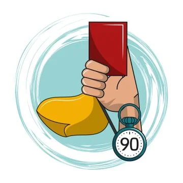 Soccer cartoon elements Illustrazione stock