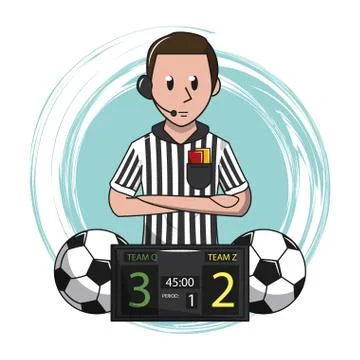 Soccer cartoon elements イラスト素材