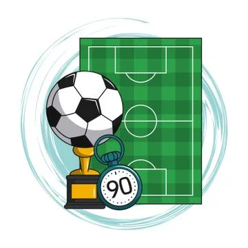 Soccer cartoon elements 스톡 일러스트